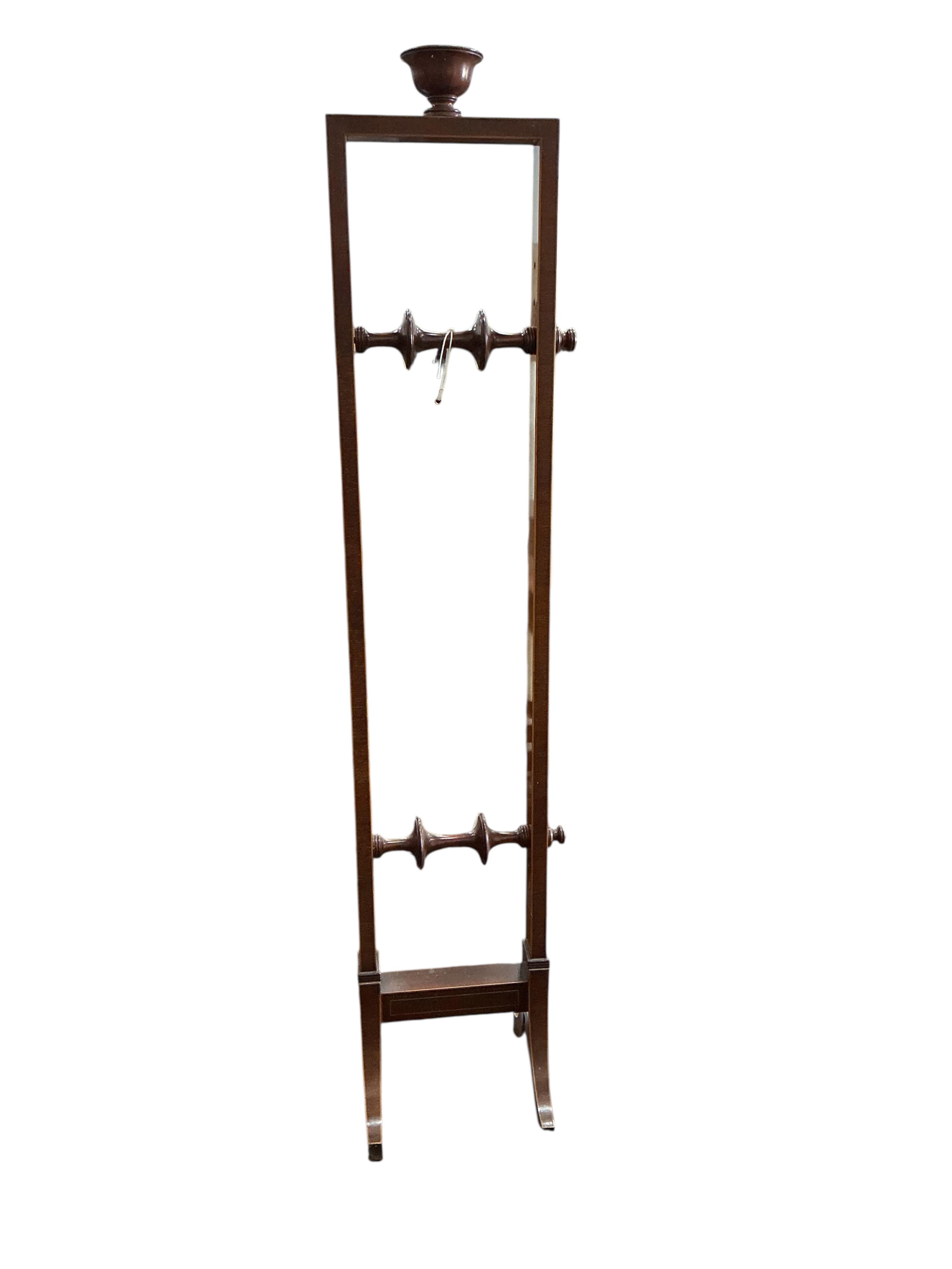 A Victorian adjustable piano stool, a Burmese vase stand and a wool winder